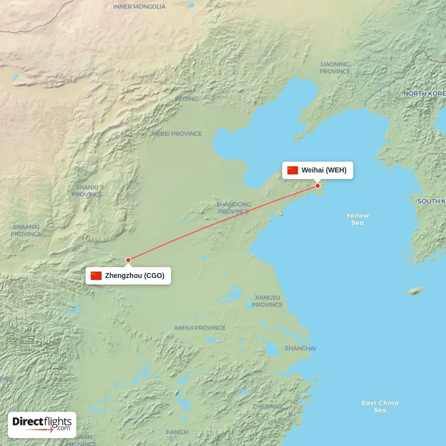 CGO - WEH route map