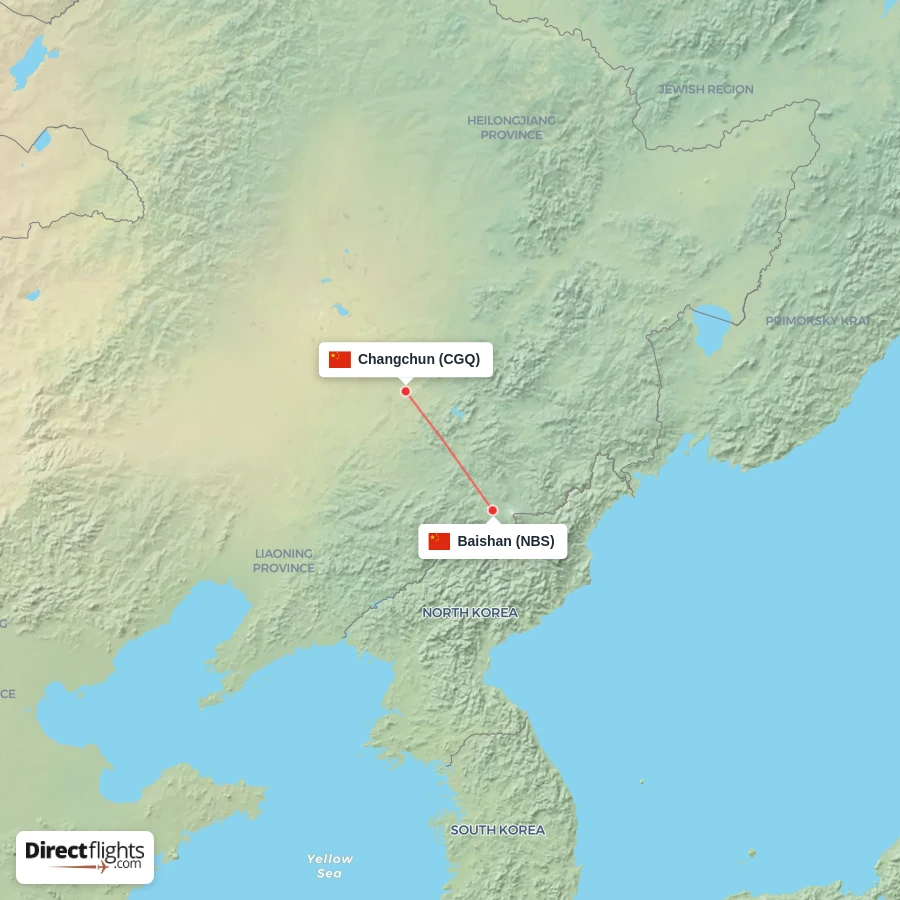 CGQ - NBS route map
