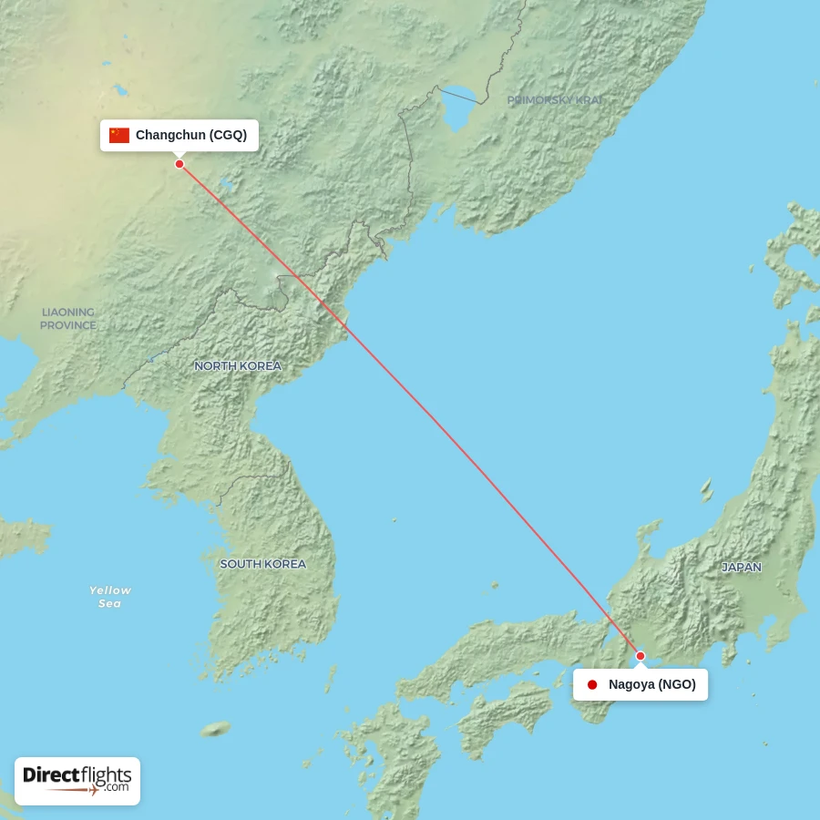 CGQ - NGO route map