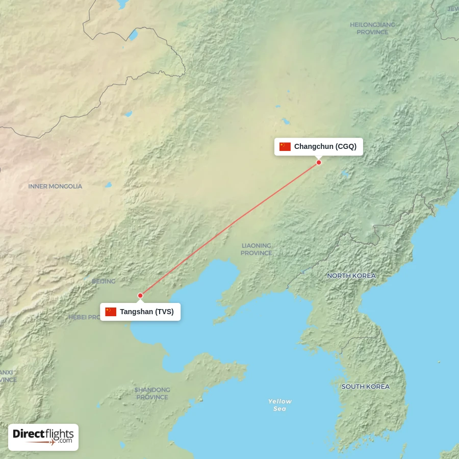 CGQ - TVS route map