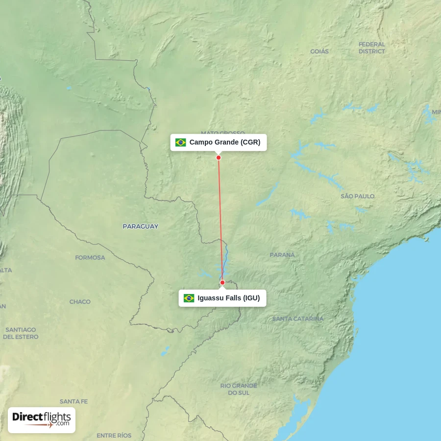 CGR - IGU route map