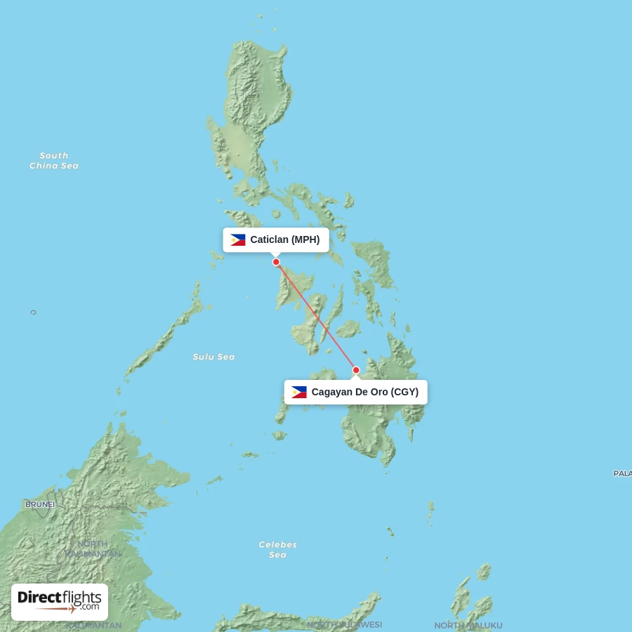 CGY - MPH route map