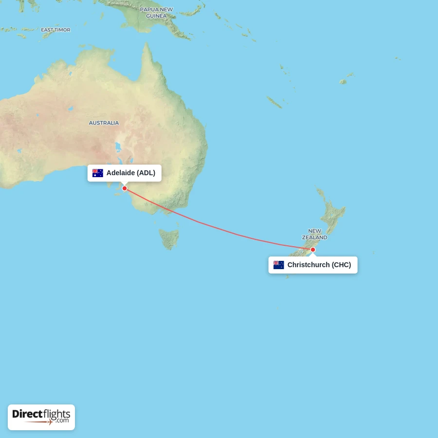 CHC - ADL route map
