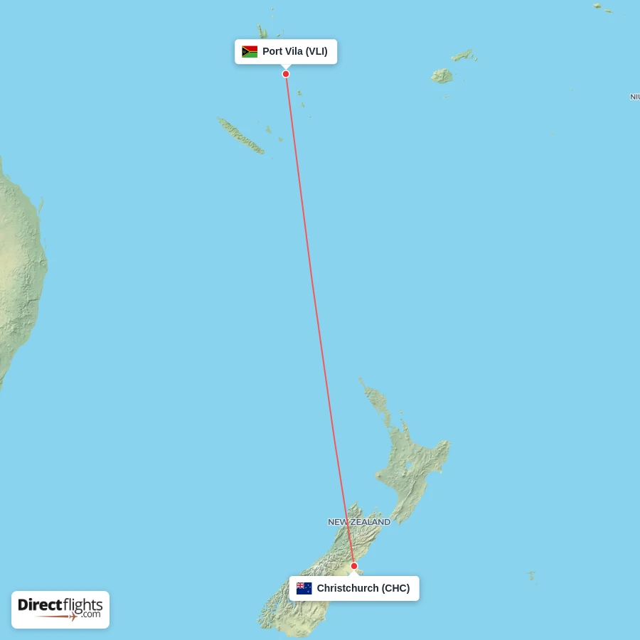 CHC - VLI route map