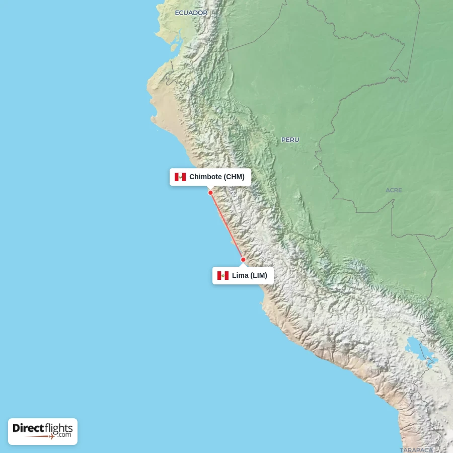 CHM - LIM route map
