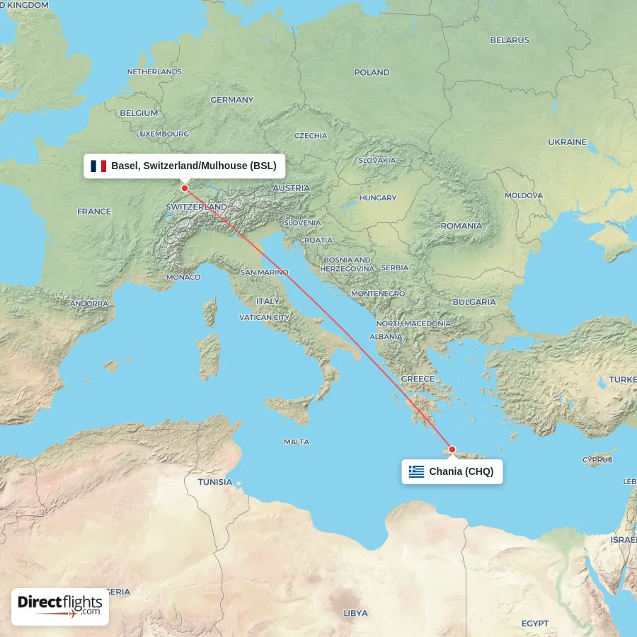 CHQ - BSL route map
