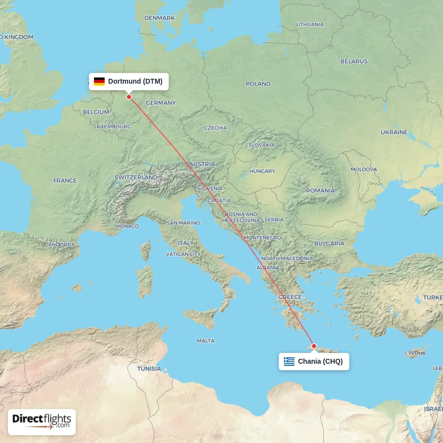 CHQ - DTM route map