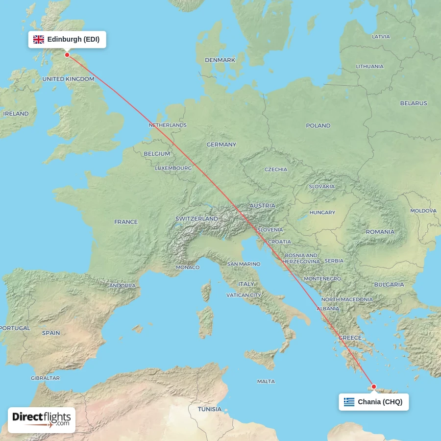 CHQ - EDI route map