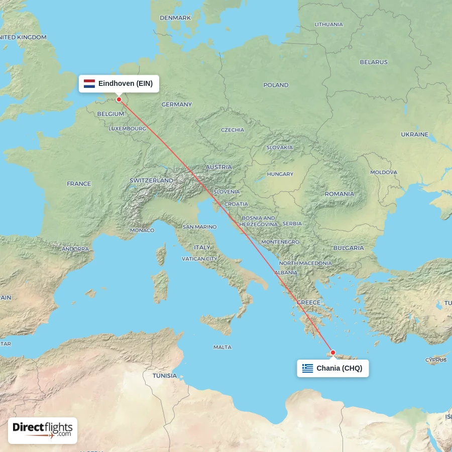 CHQ - EIN route map