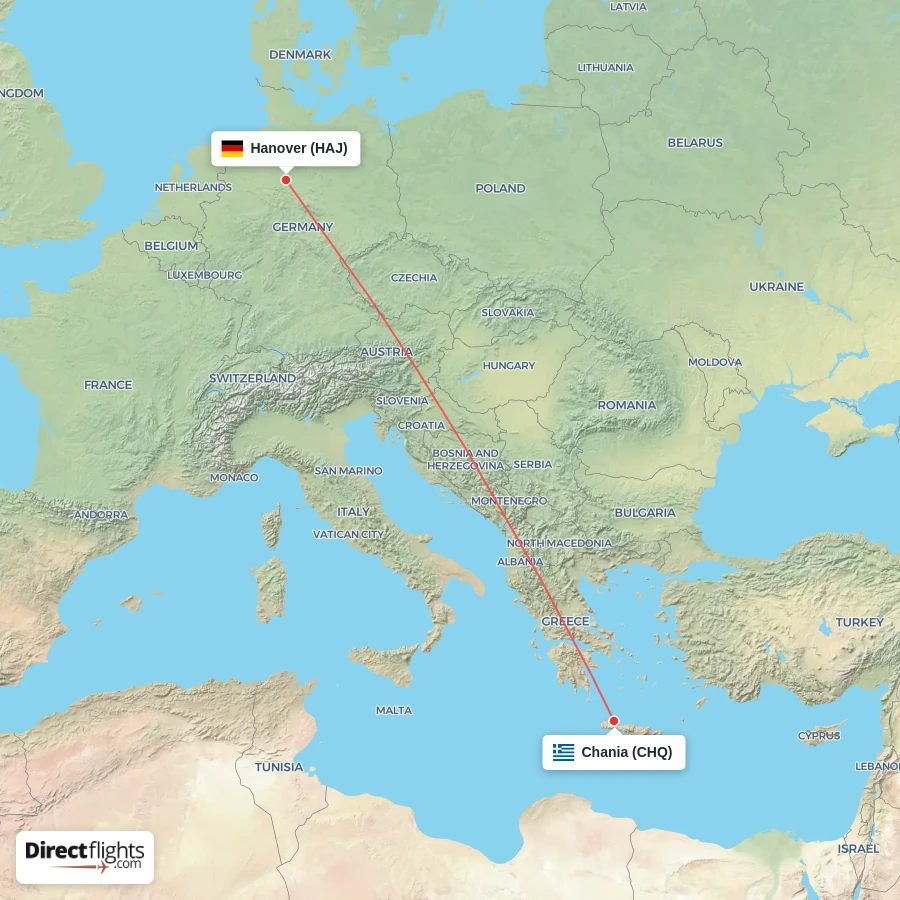 CHQ - HAJ route map