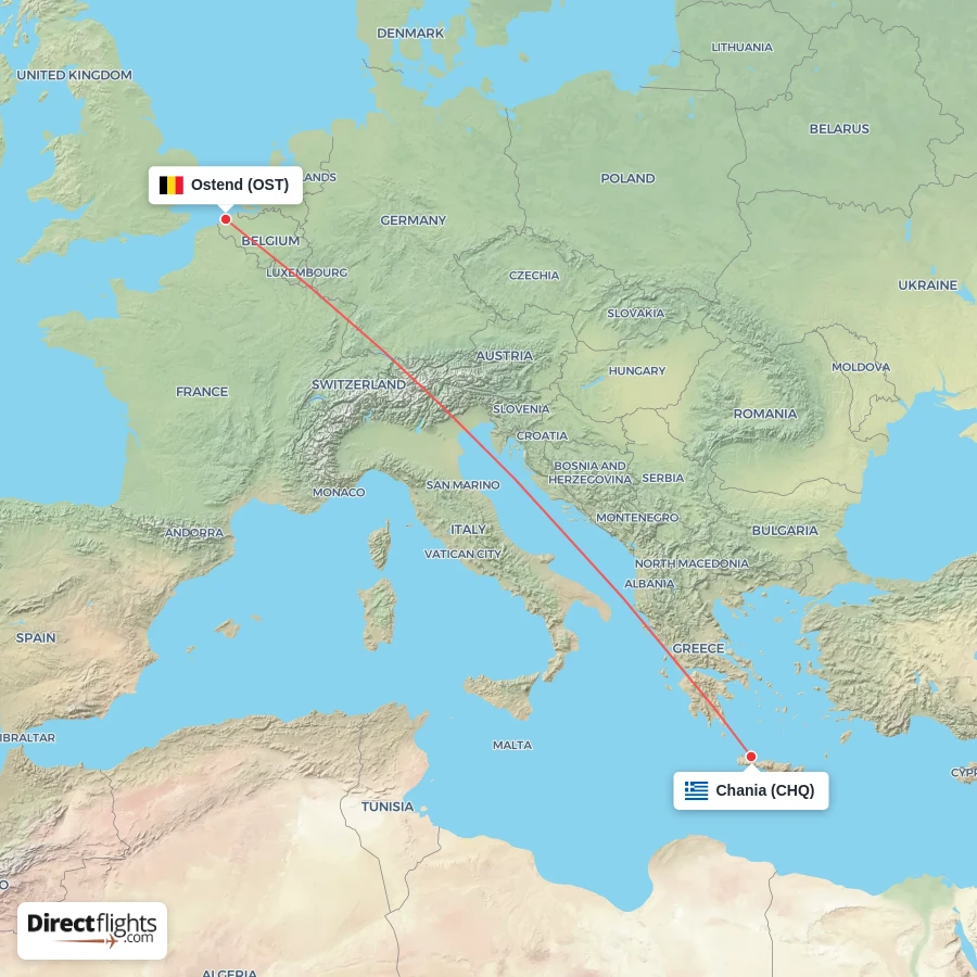 CHQ - OST route map