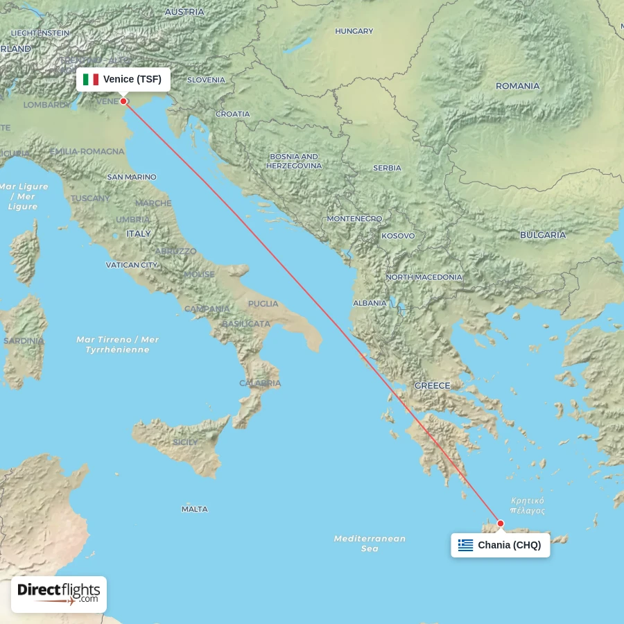CHQ - TSF route map