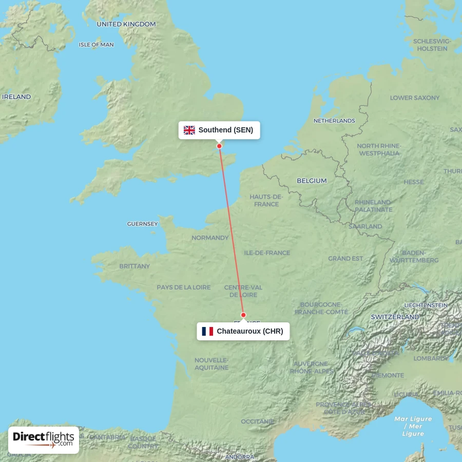 CHR - SEN route map