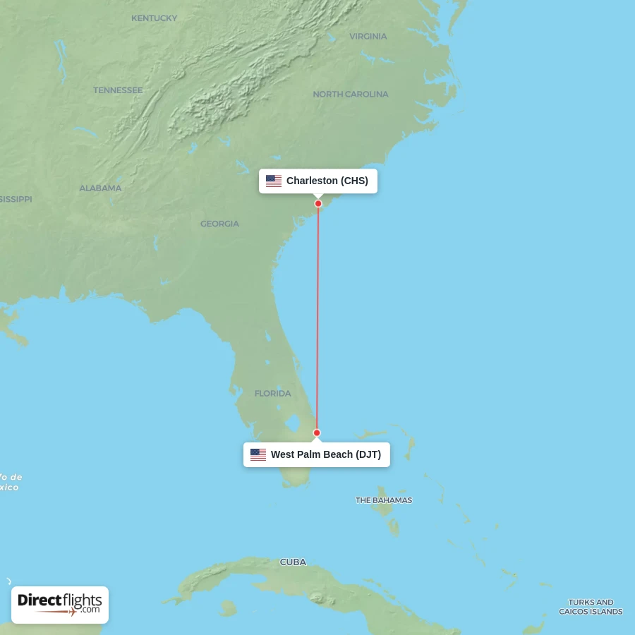 CHS - DJT route map