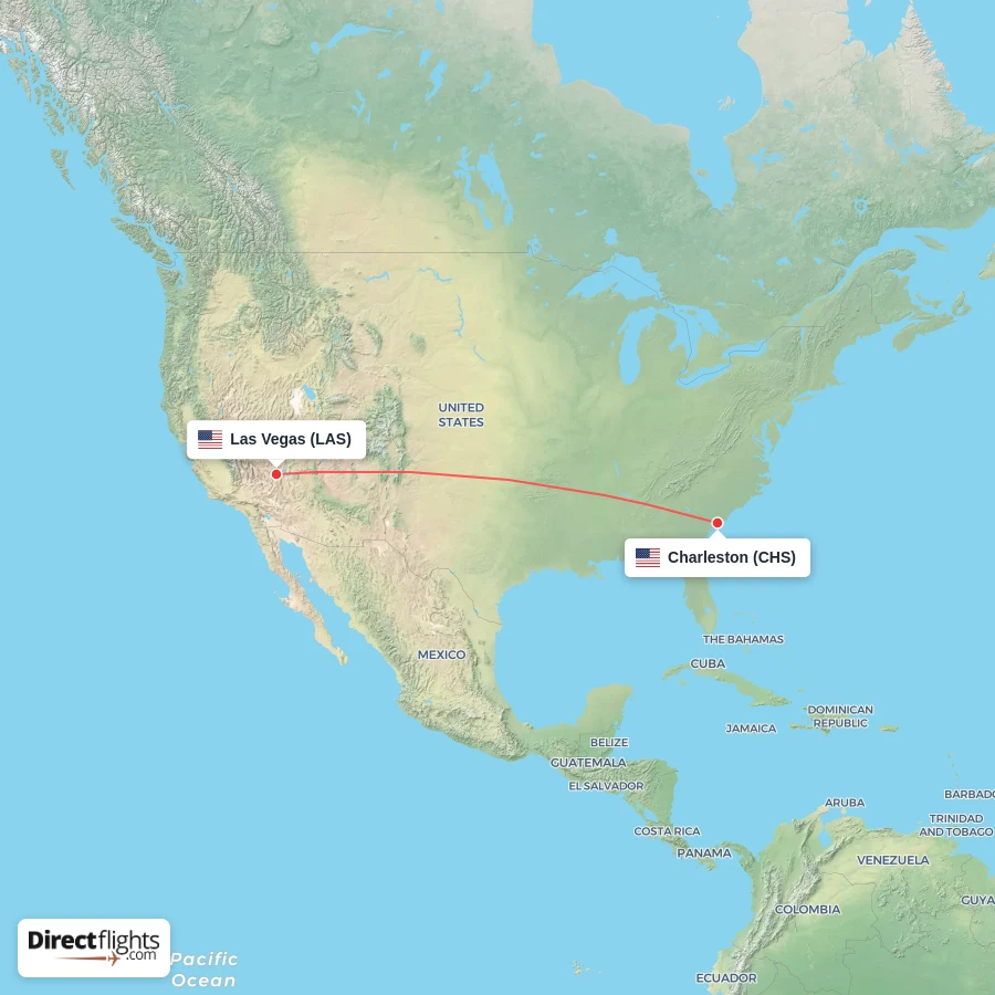 CHS - LAS route map