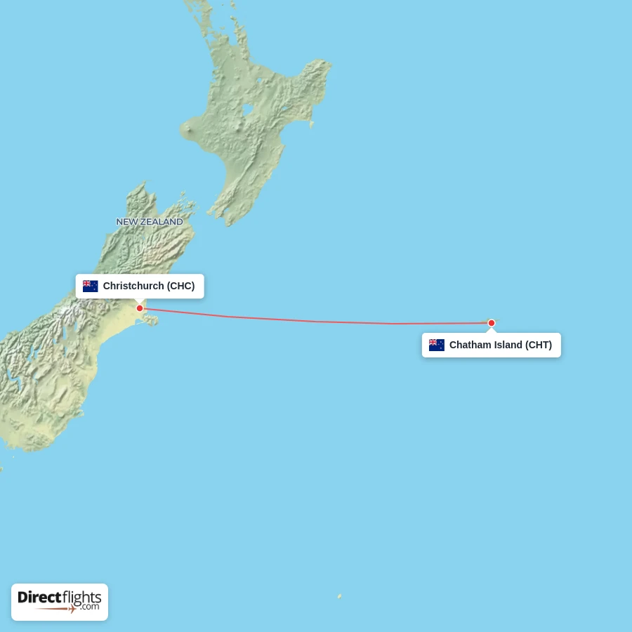 CHT - CHC route map