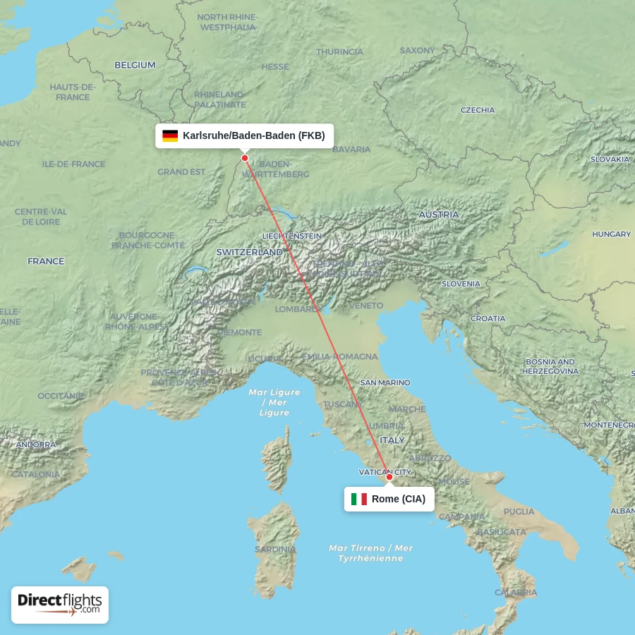 CIA - FKB route map