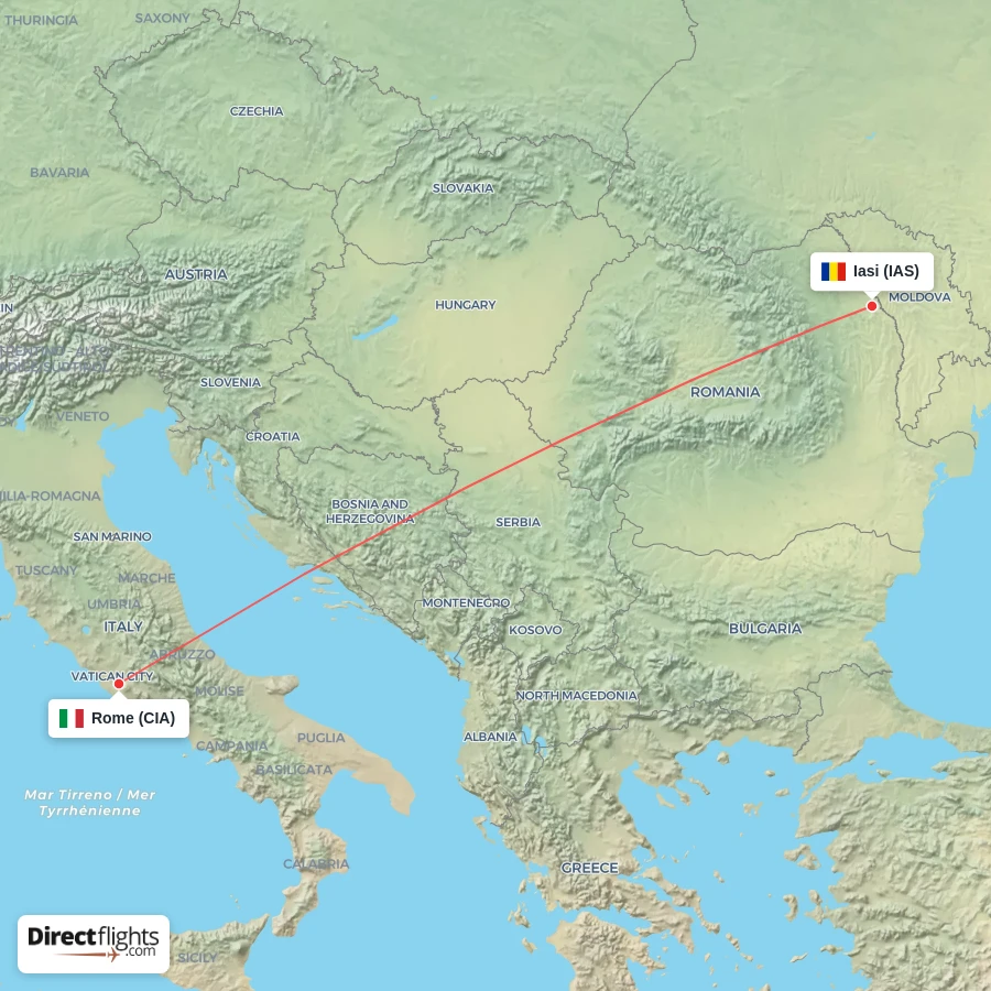 CIA - IAS route map