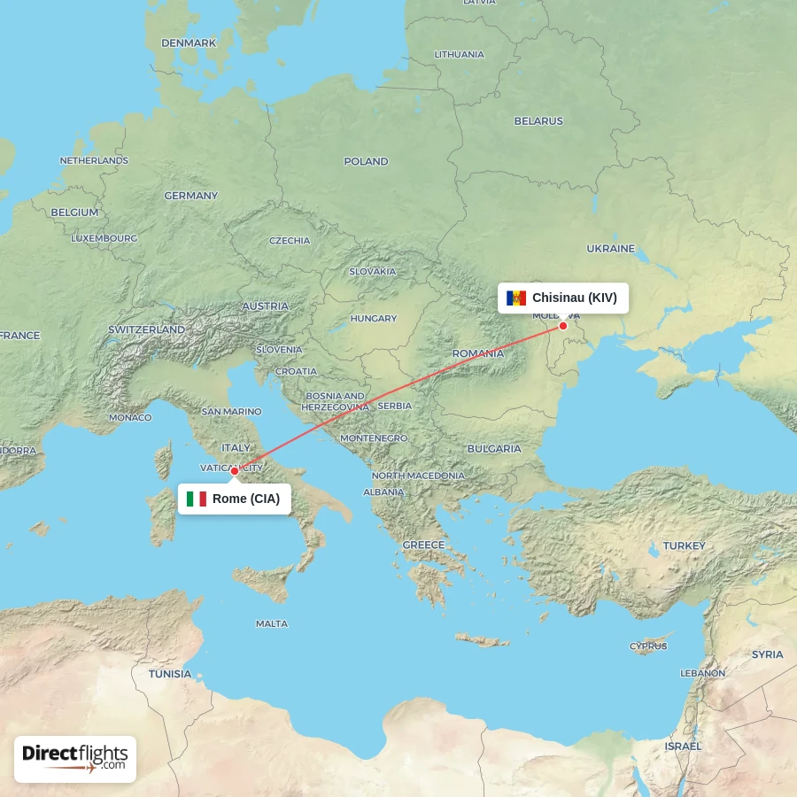 CIA - KIV route map