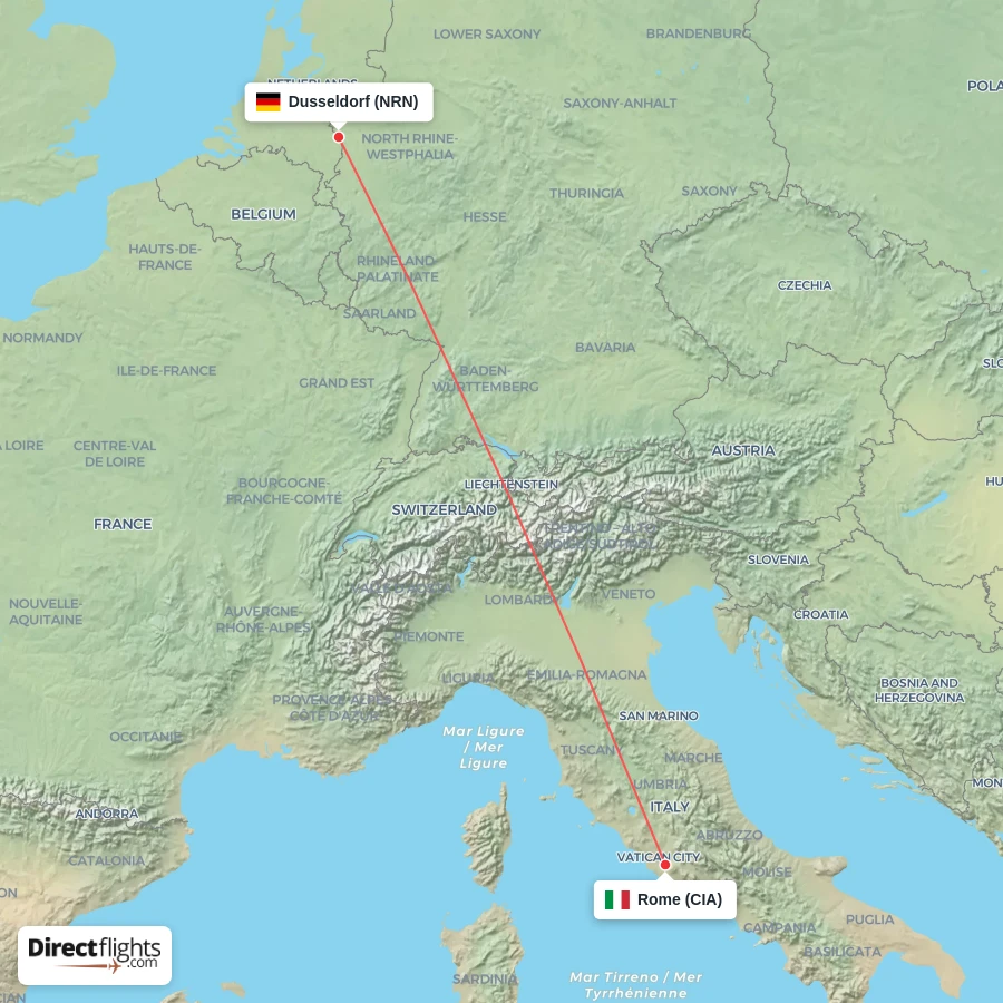 CIA - NRN route map
