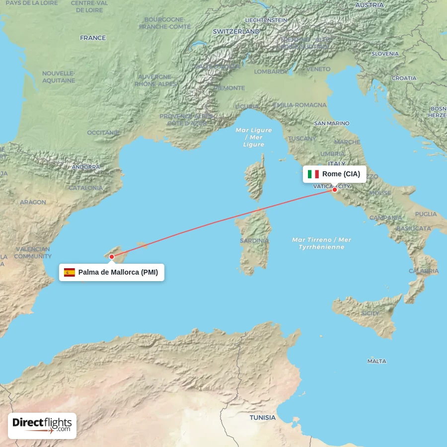 CIA - PMI route map