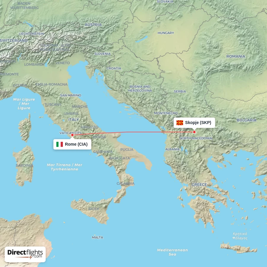 CIA - SKP route map