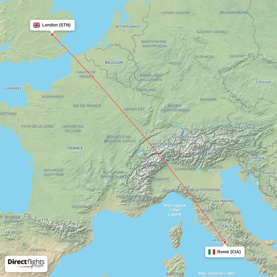 CIA - STN route map