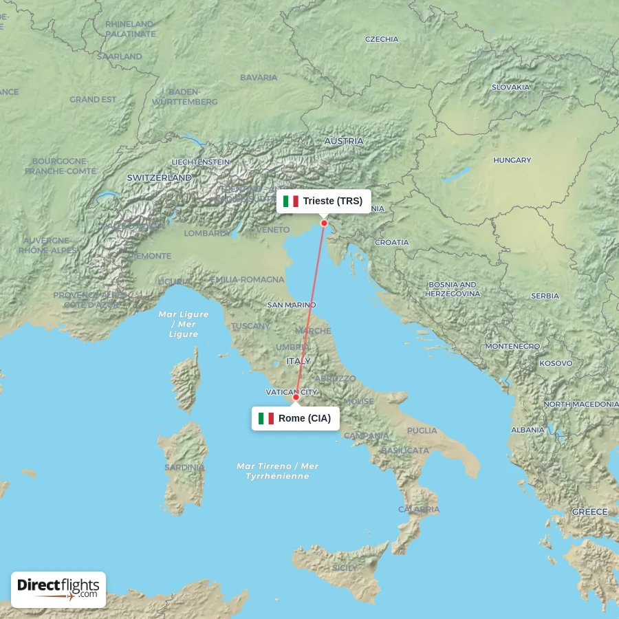 CIA - TRS route map