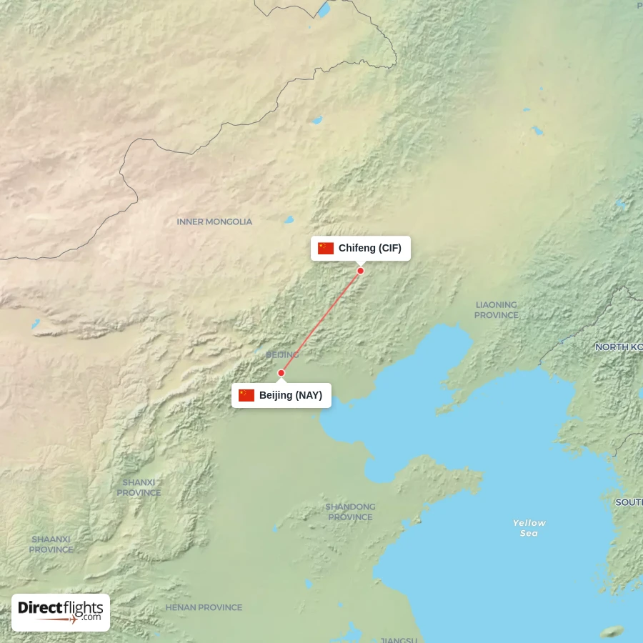 CIF - NAY route map