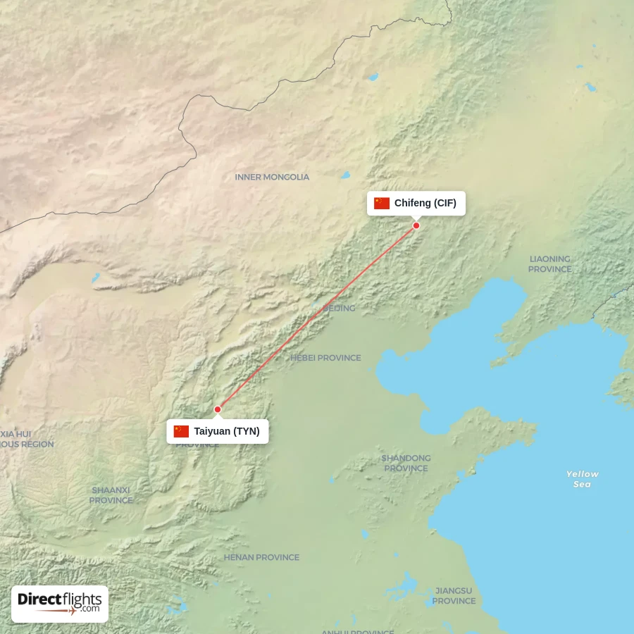 CIF - TYN route map