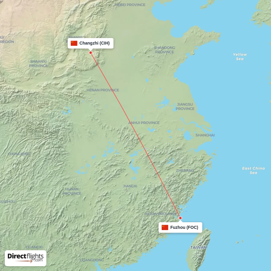 CIH - FOC route map