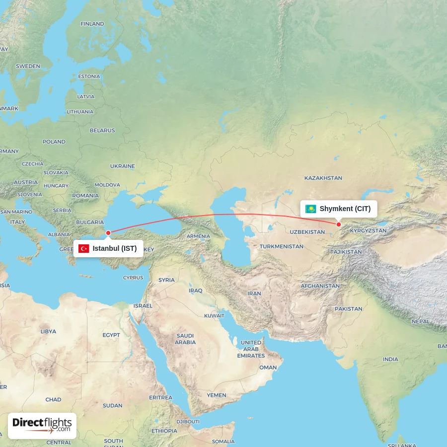 CIT - IST route map