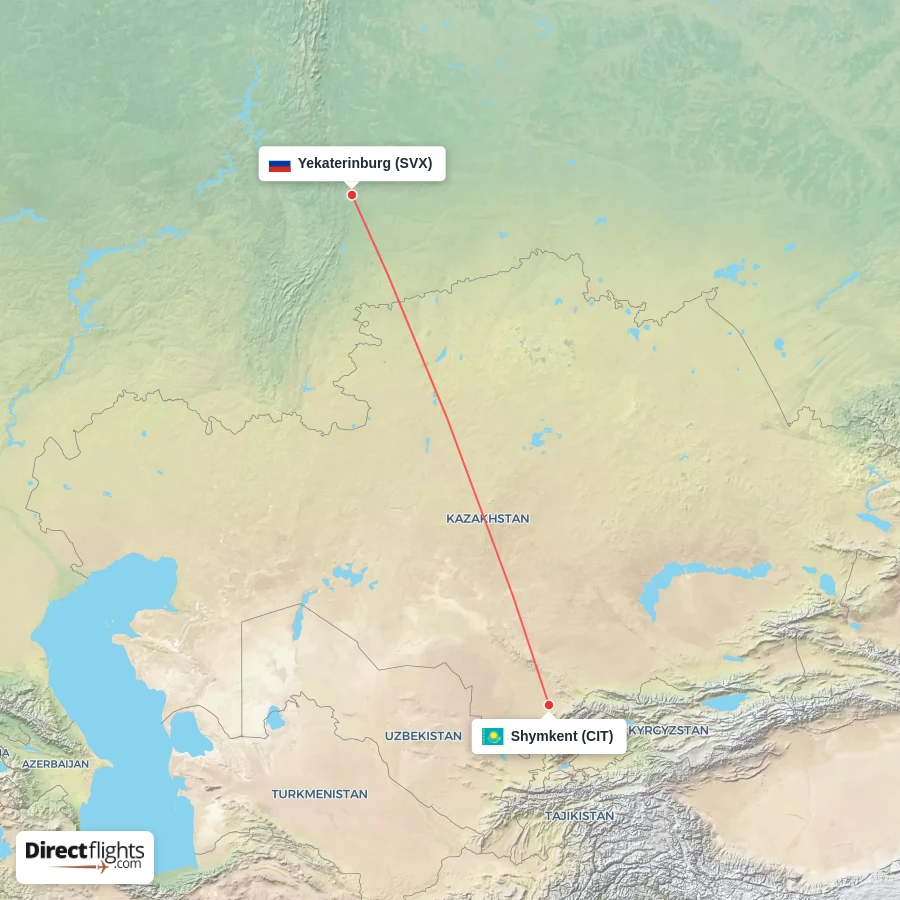 CIT - SVX route map