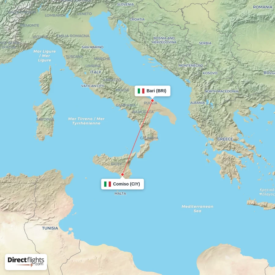 CIY - BRI route map