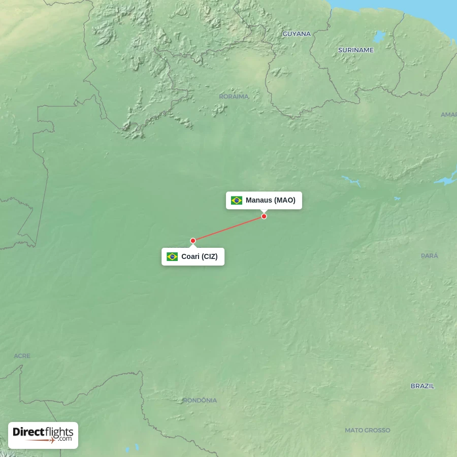 CIZ - MAO route map