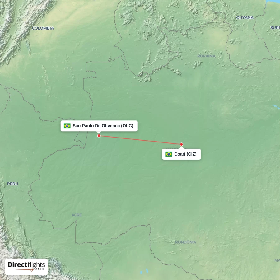 CIZ - OLC route map