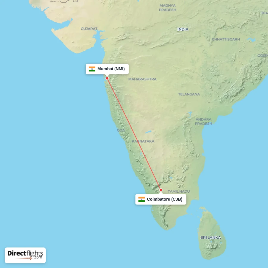 CJB - NMI route map