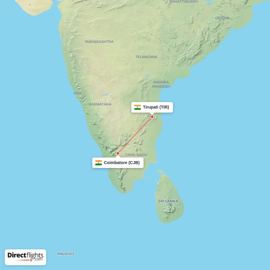 CJB - TIR route map