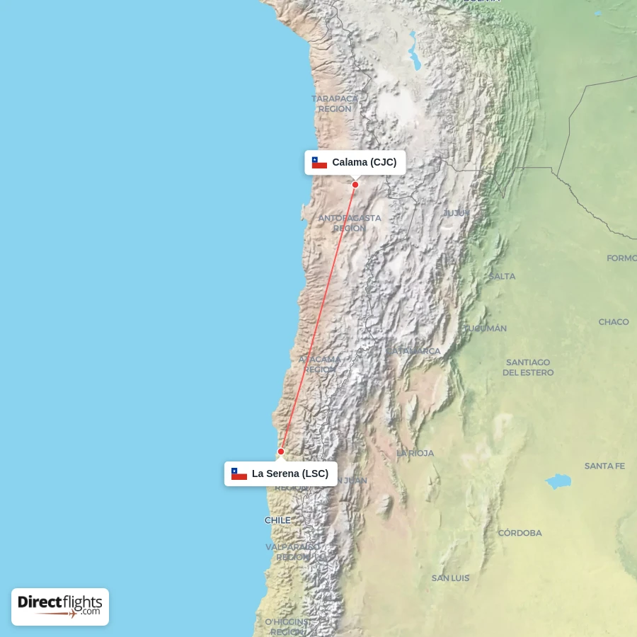 CJC - LSC route map