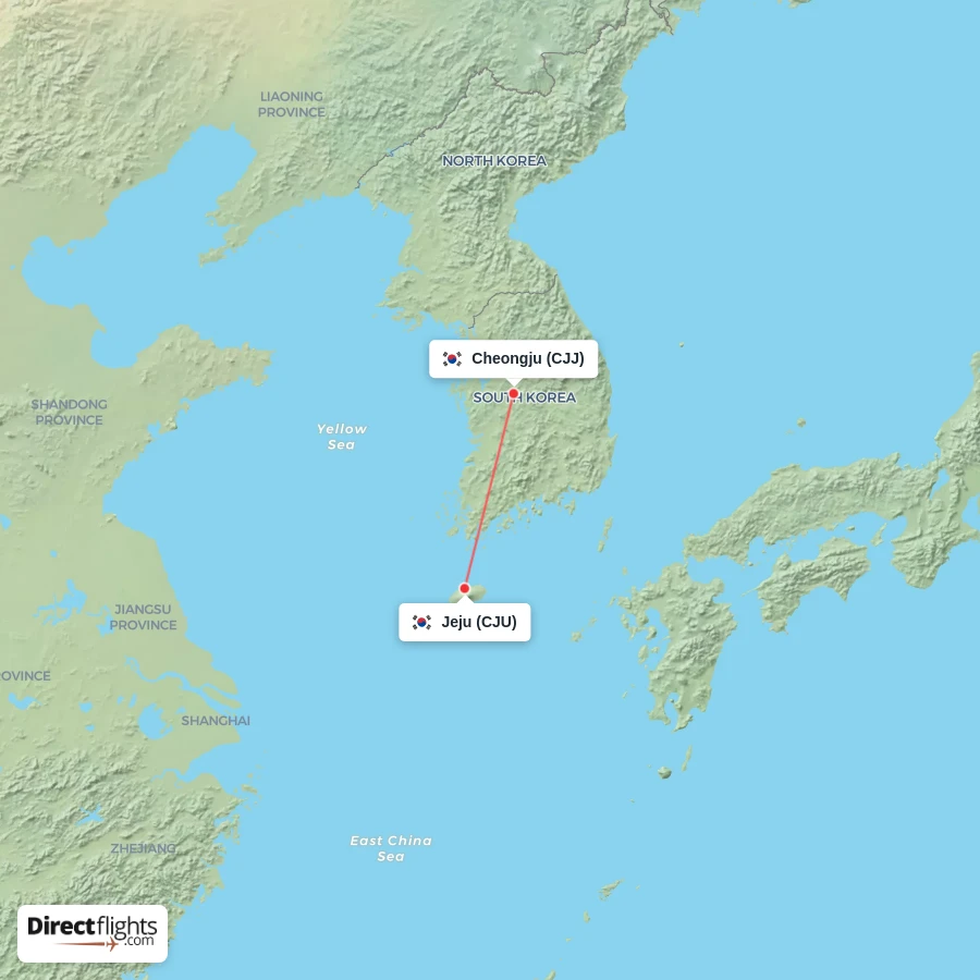 CJJ - CJU route map