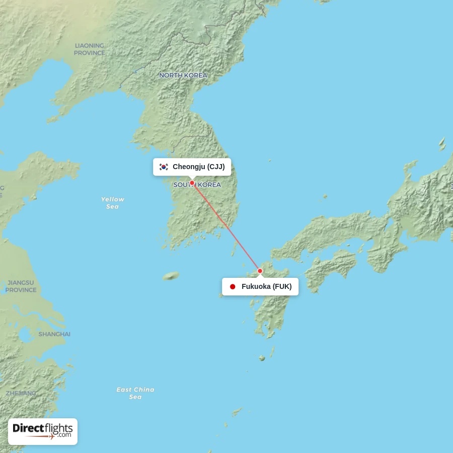 CJJ - FUK route map