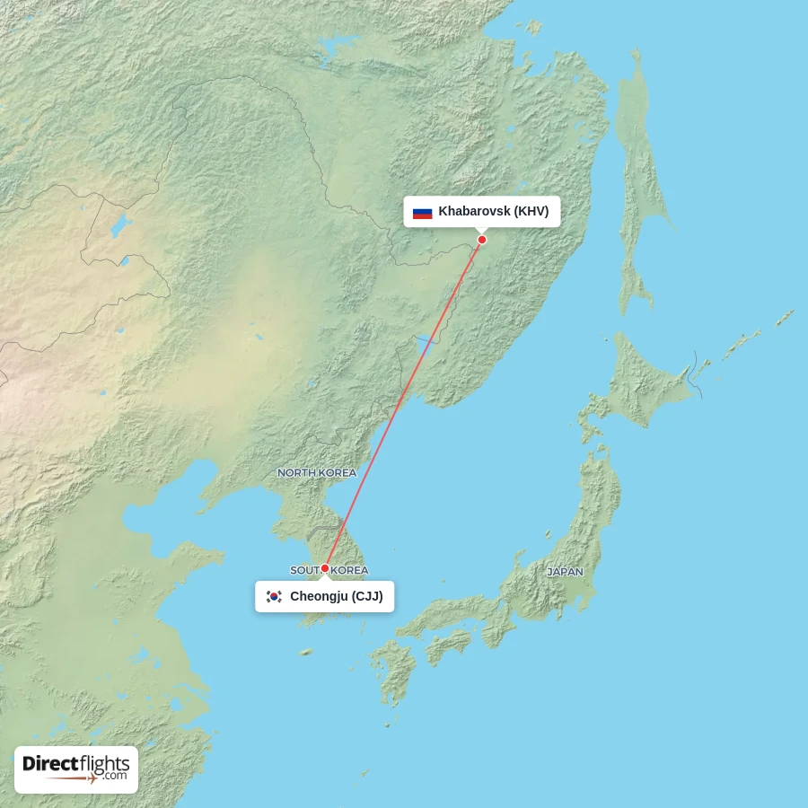 CJJ - KHV route map