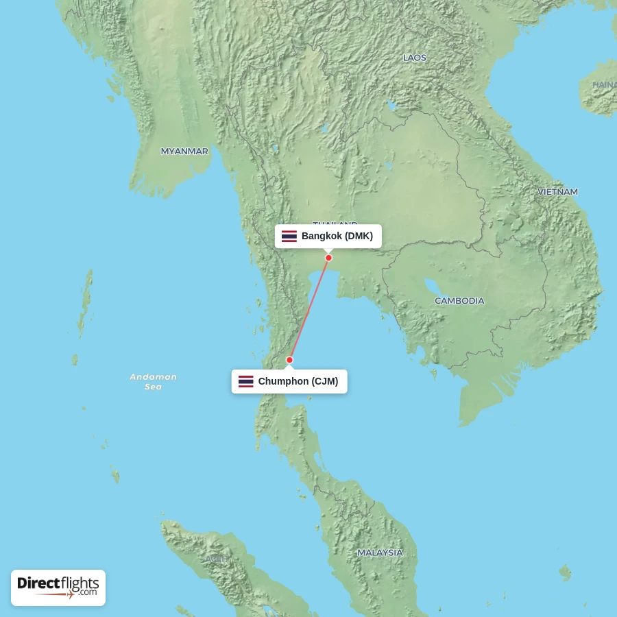 CJM - DMK route map