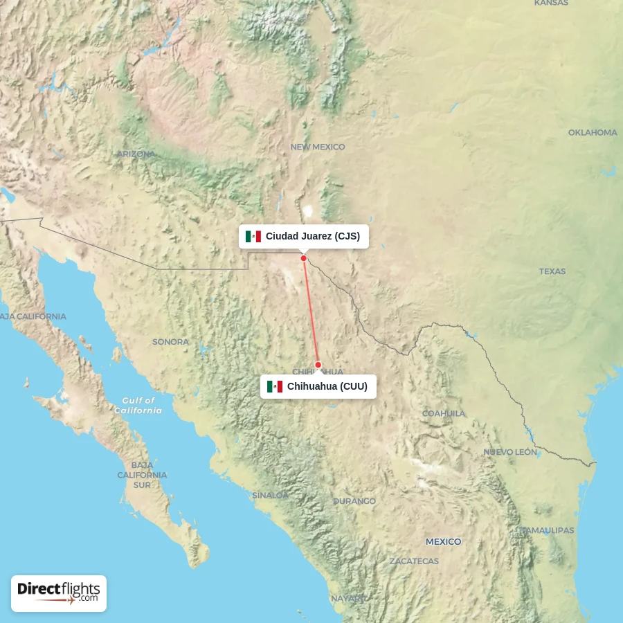 CJS - CUU route map