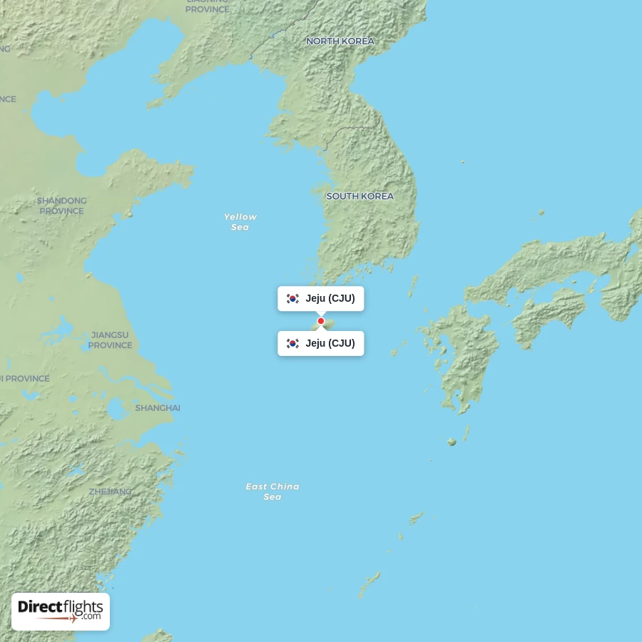 CJU - CJU route map