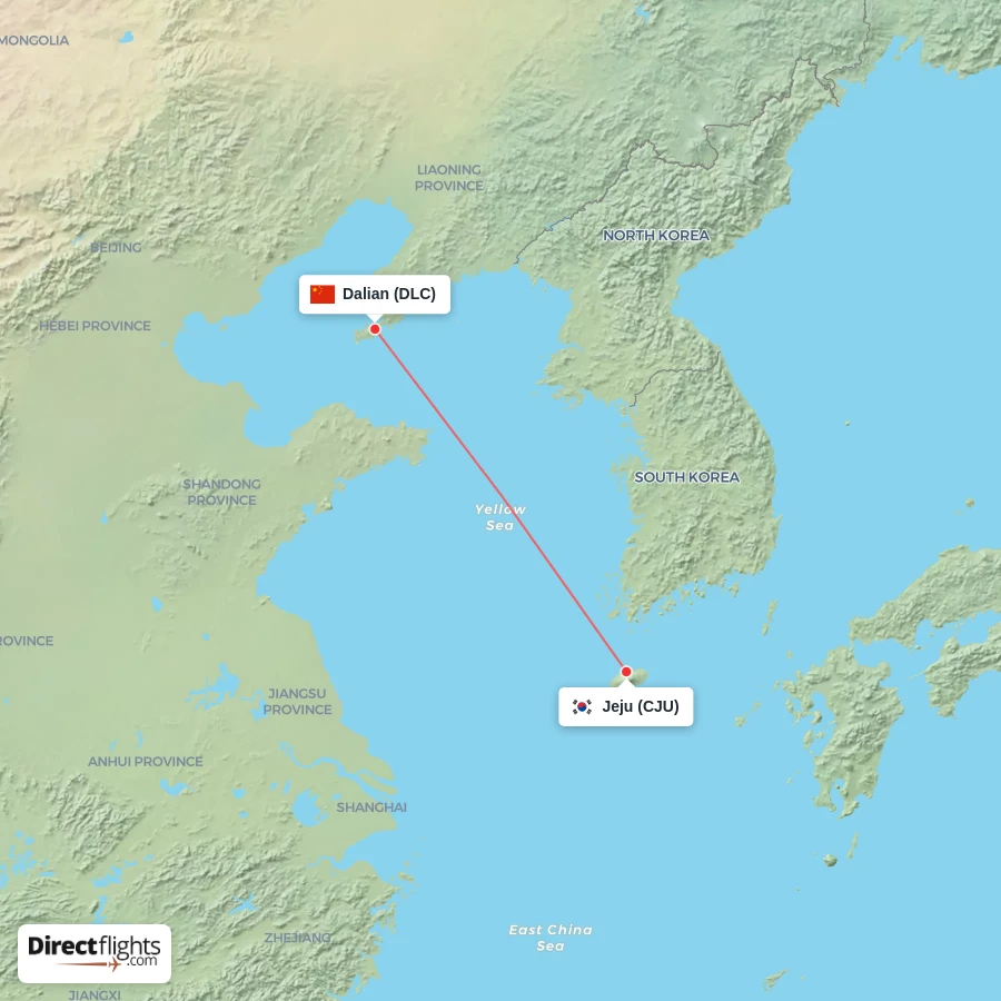 CJU - DLC route map