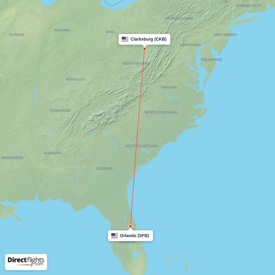 CKB - SFB route map