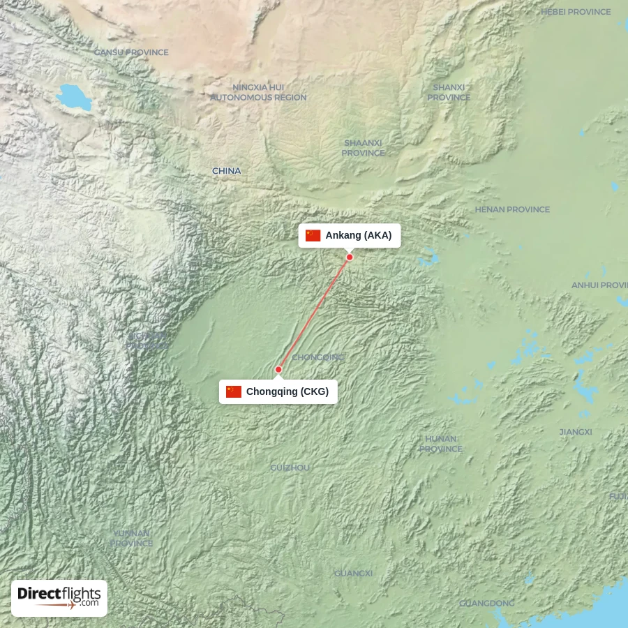 CKG - AKA route map