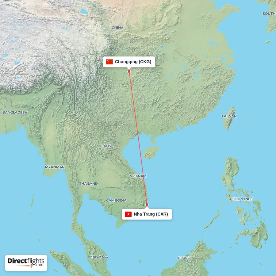 CKG - CXR route map