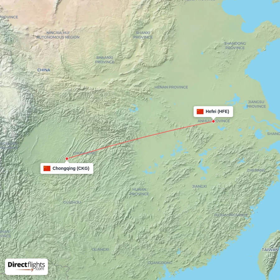 CKG - HFE route map